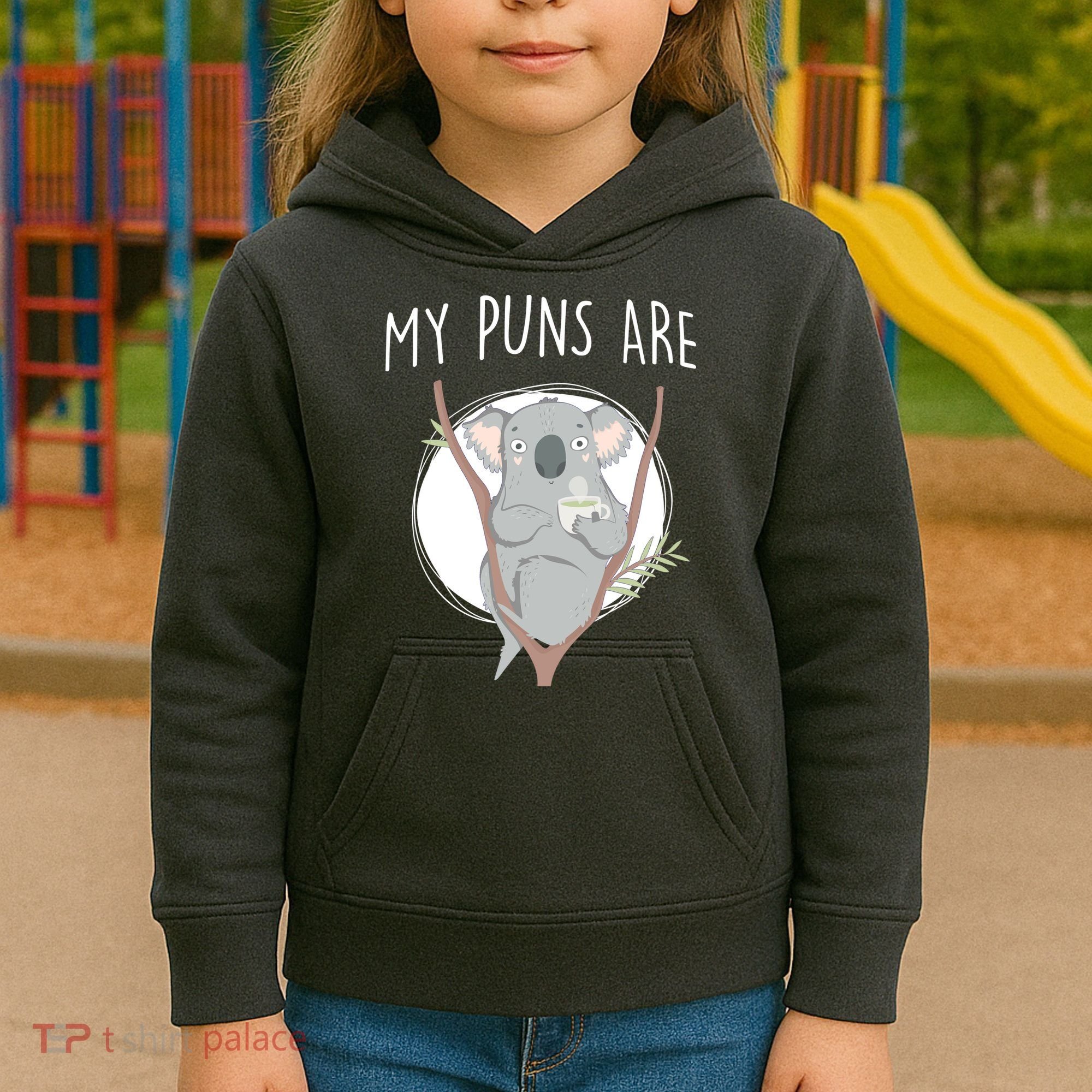 My Puns Are Koala Tea Kids Hoodie