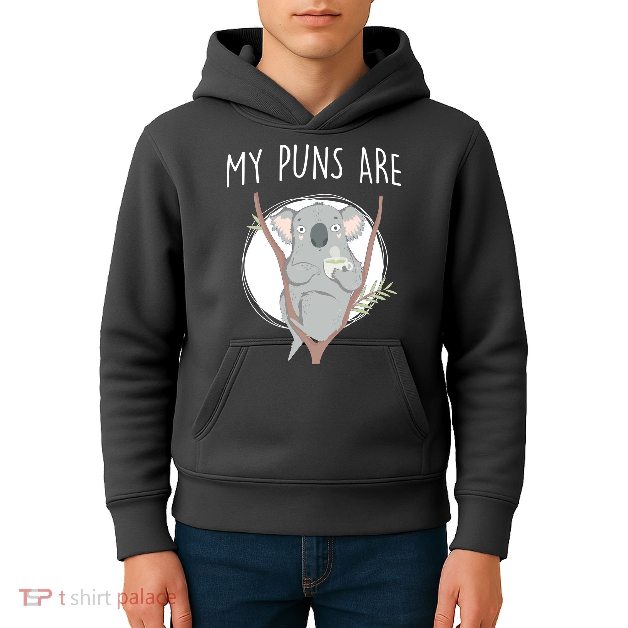 My Puns Are Koala Tea Kids Hoodie