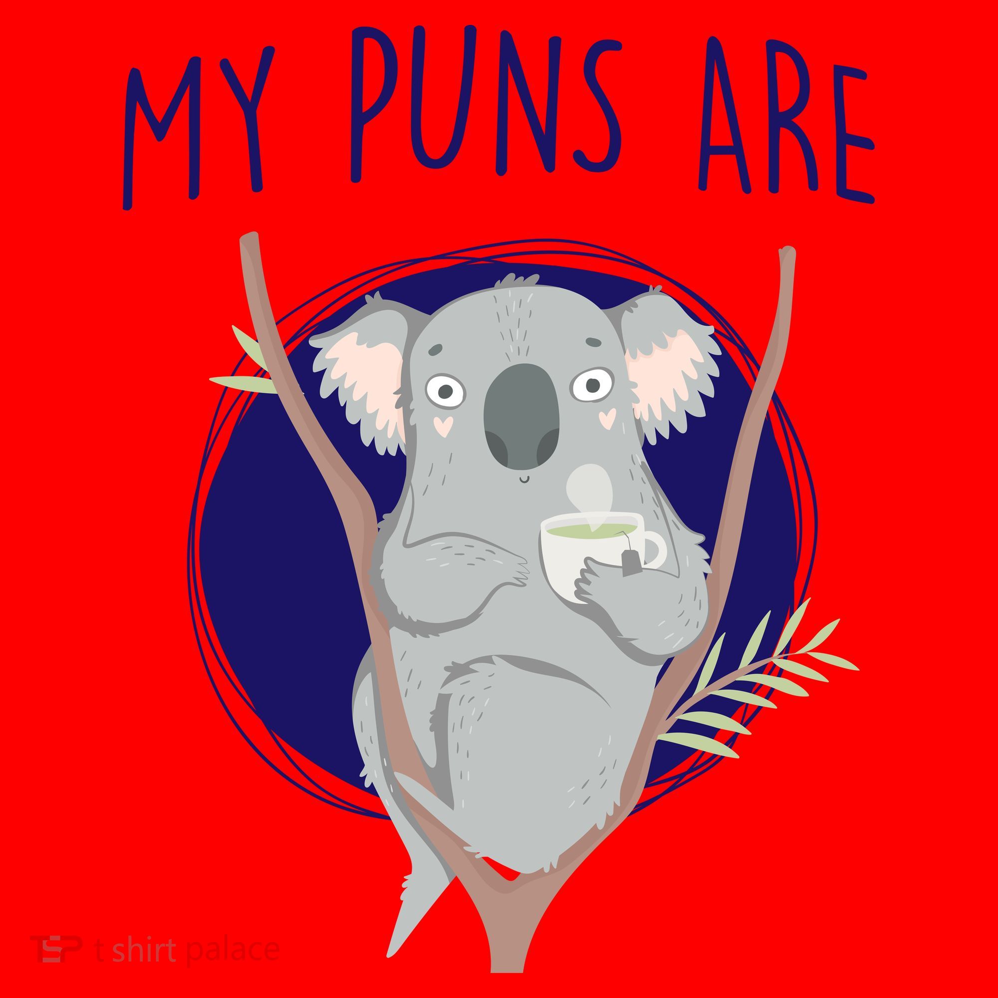 My Puns Are Koala Tea Santa Hat
