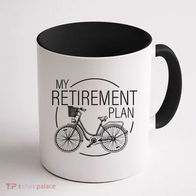 My Retirement Plan Cycling Coffee Mug back
