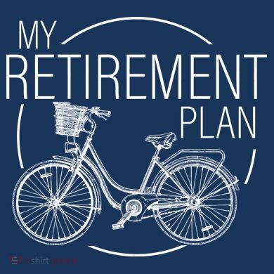 My Retirement Plan Cycling Tie-Dye T-Shirt
