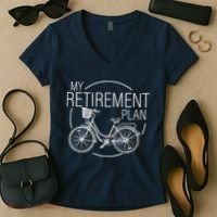 My Retirement Plan Cycling Women's V-Neck T-Shirt thumb 2