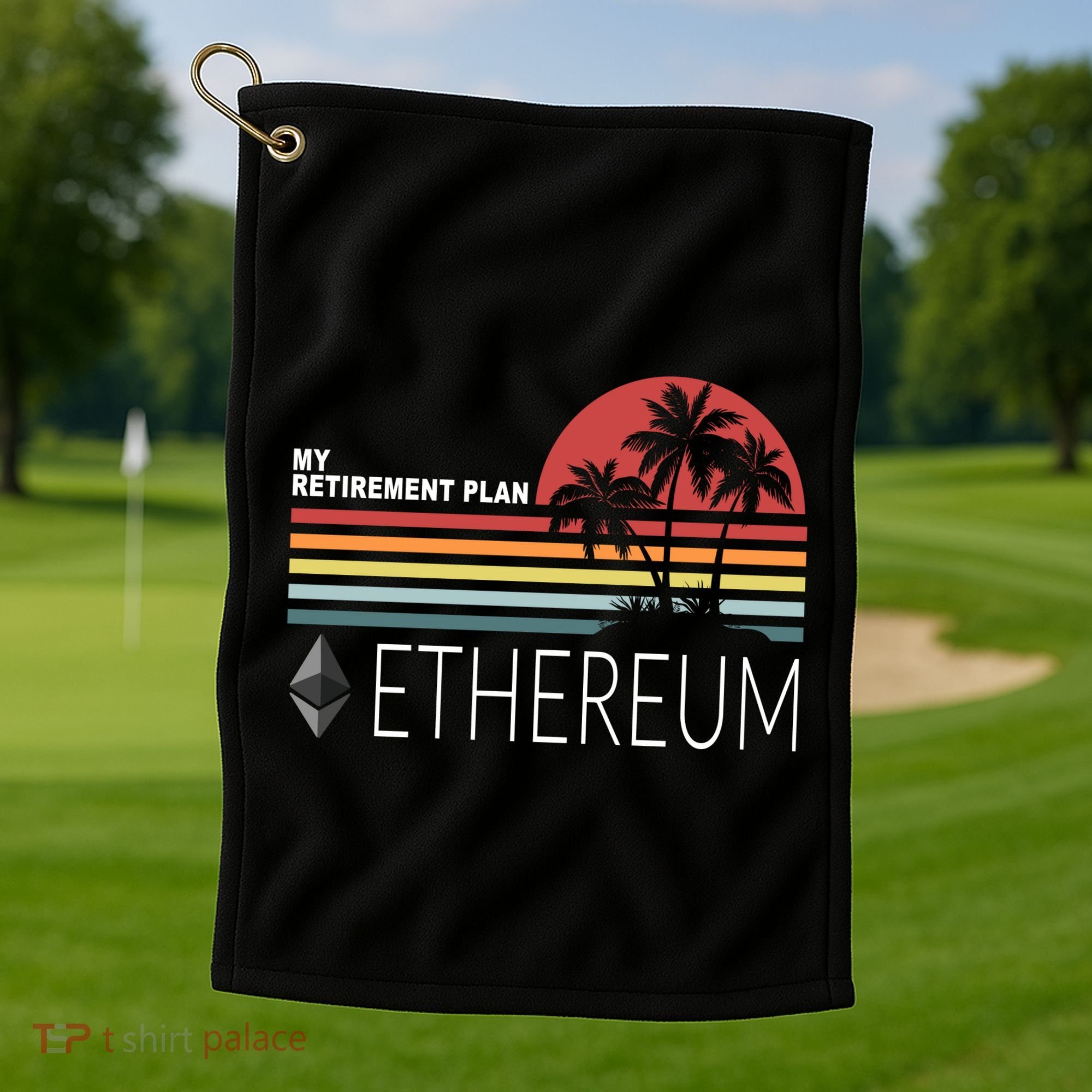 My Retirement Plan Ethereum Golf Towel