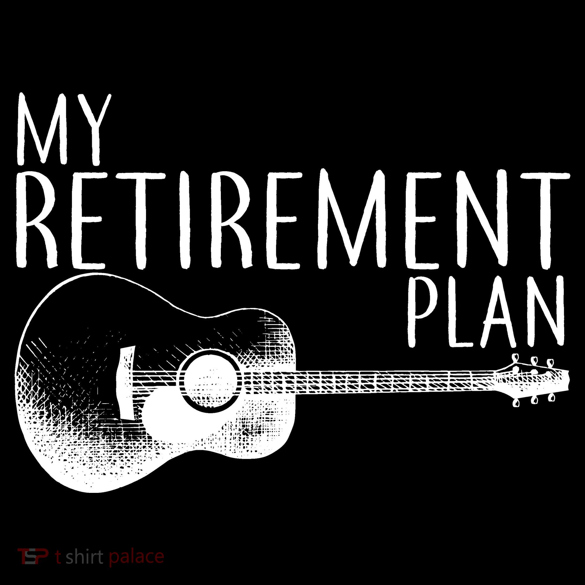 My Retirement Plan Playing  Guitar USA-Made Doggie Bandana