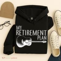 My Retirement Plan Playing  Guitar Hoodie thumb 4