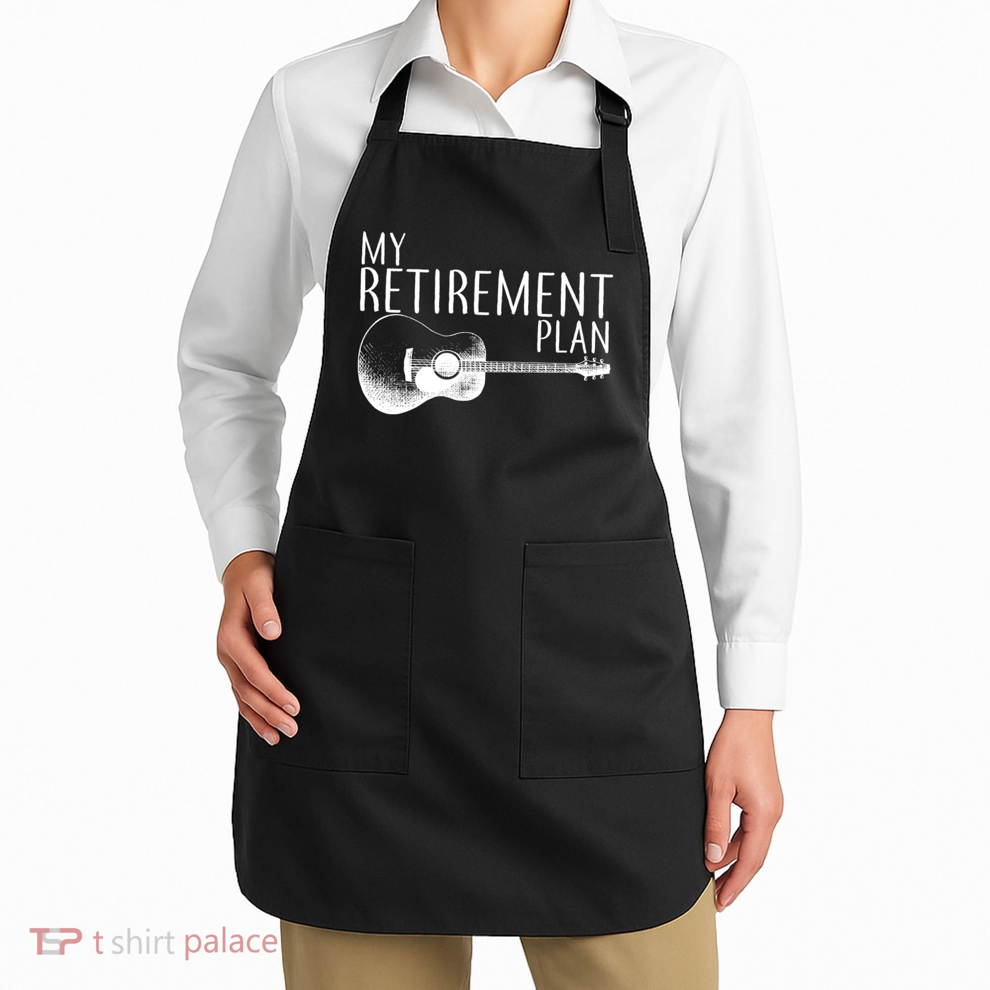 My Retirement Plan Playing  Guitar Apron