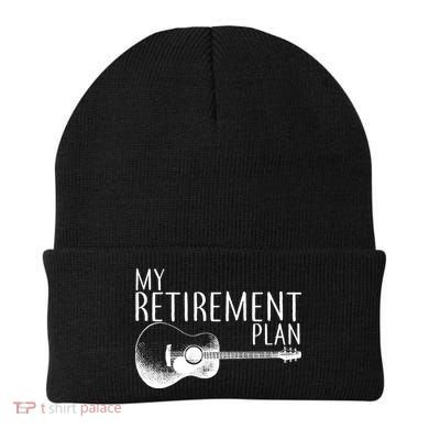 My Retirement Plan Playing  Guitar Beanie