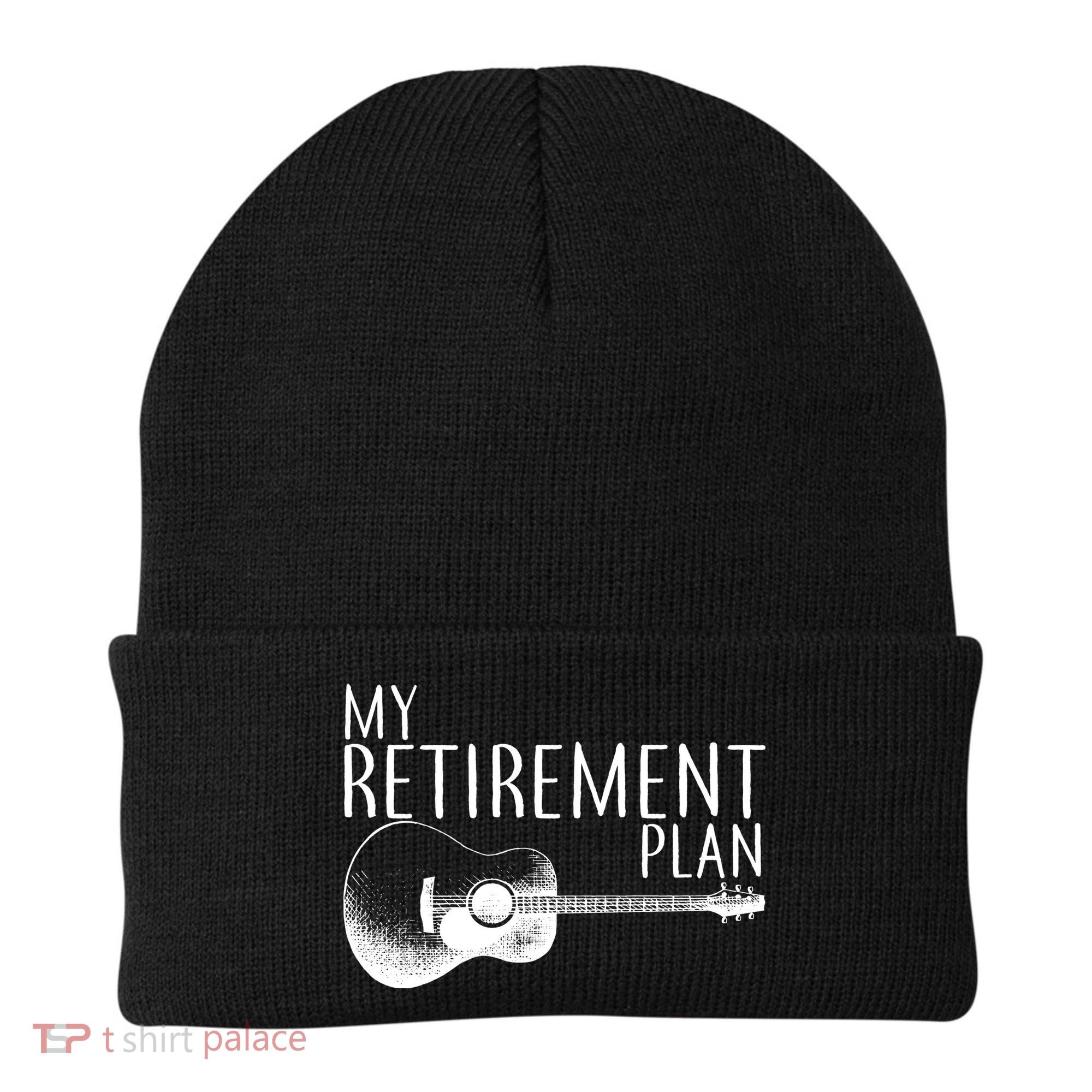My Retirement Plan Playing  Guitar Beanie