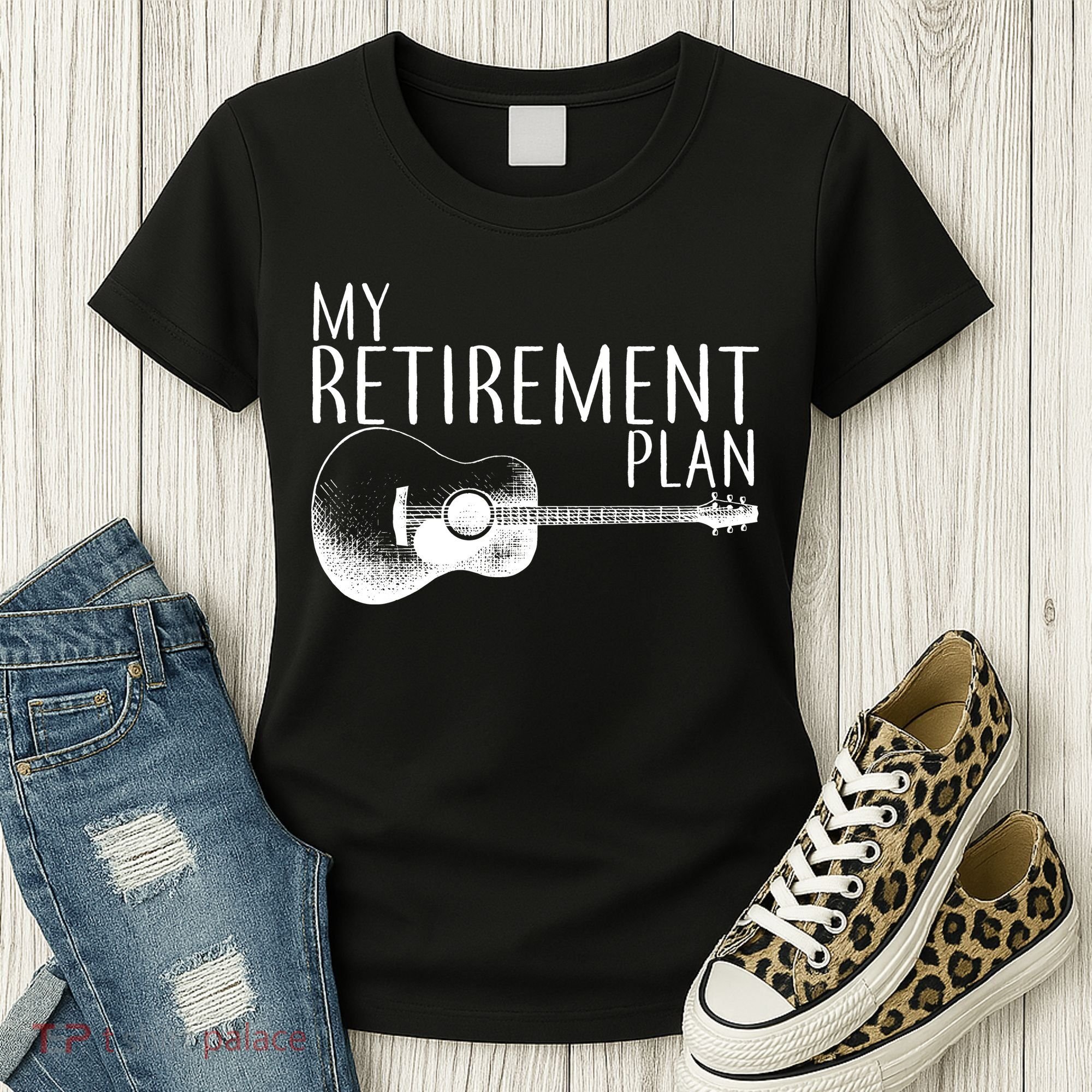 My Retirement Plan Playing  Guitar Women's T-Shirt