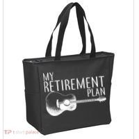 My Retirement Plan Playing  Guitar Tote Bag thumb 2