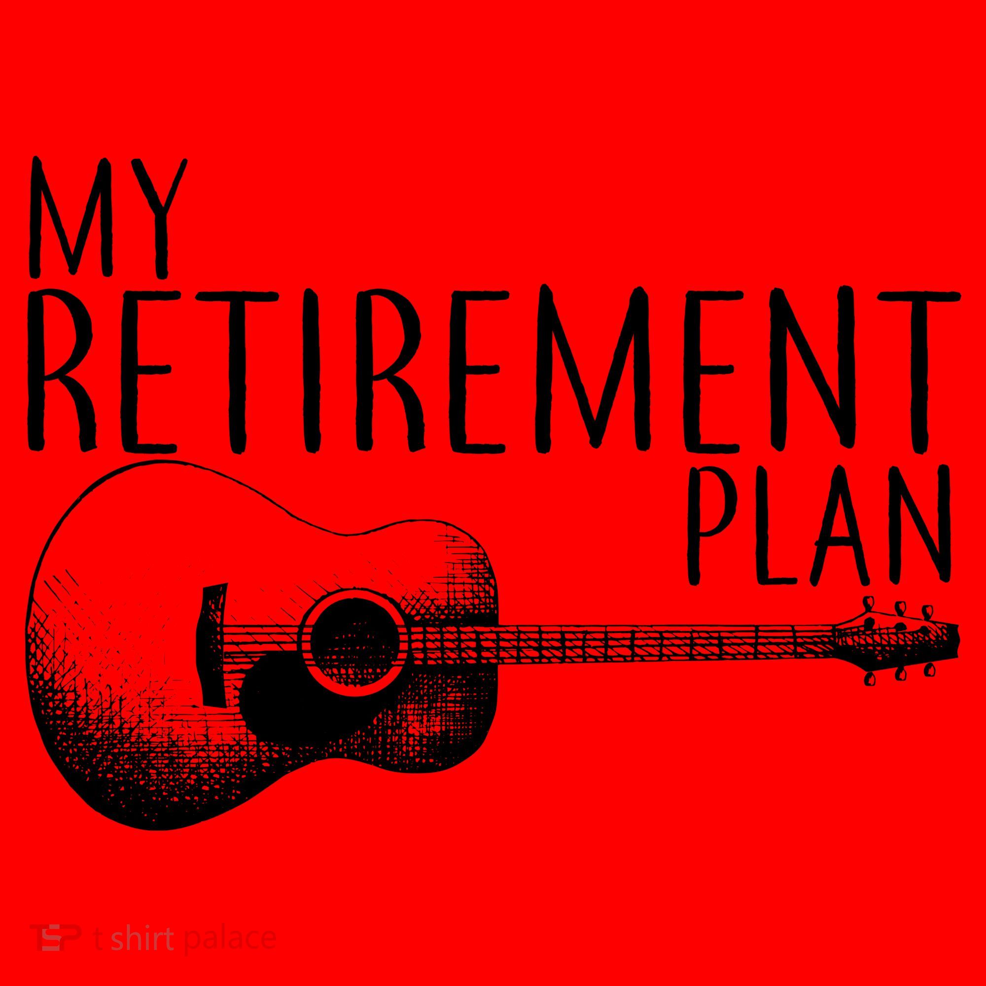 My Retirement Plan Playing  Guitar Santa Hat