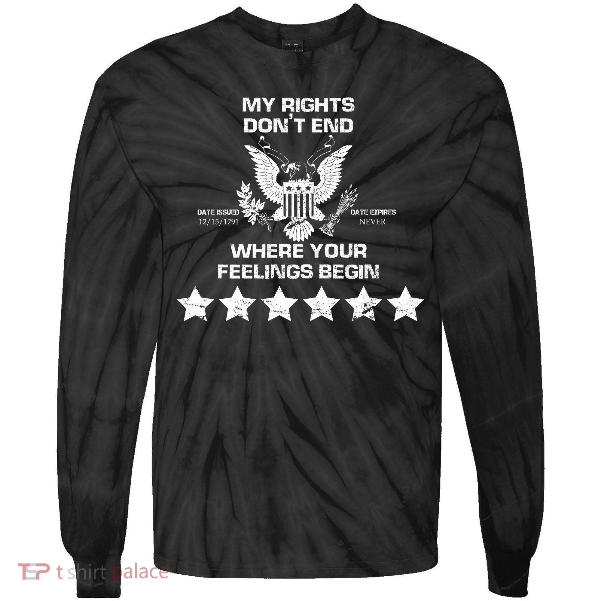 My Right Don't end Tie-Dye Long Sleeve Shirt