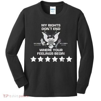 My Right Don't end Kids Long Sleeve Shirt
