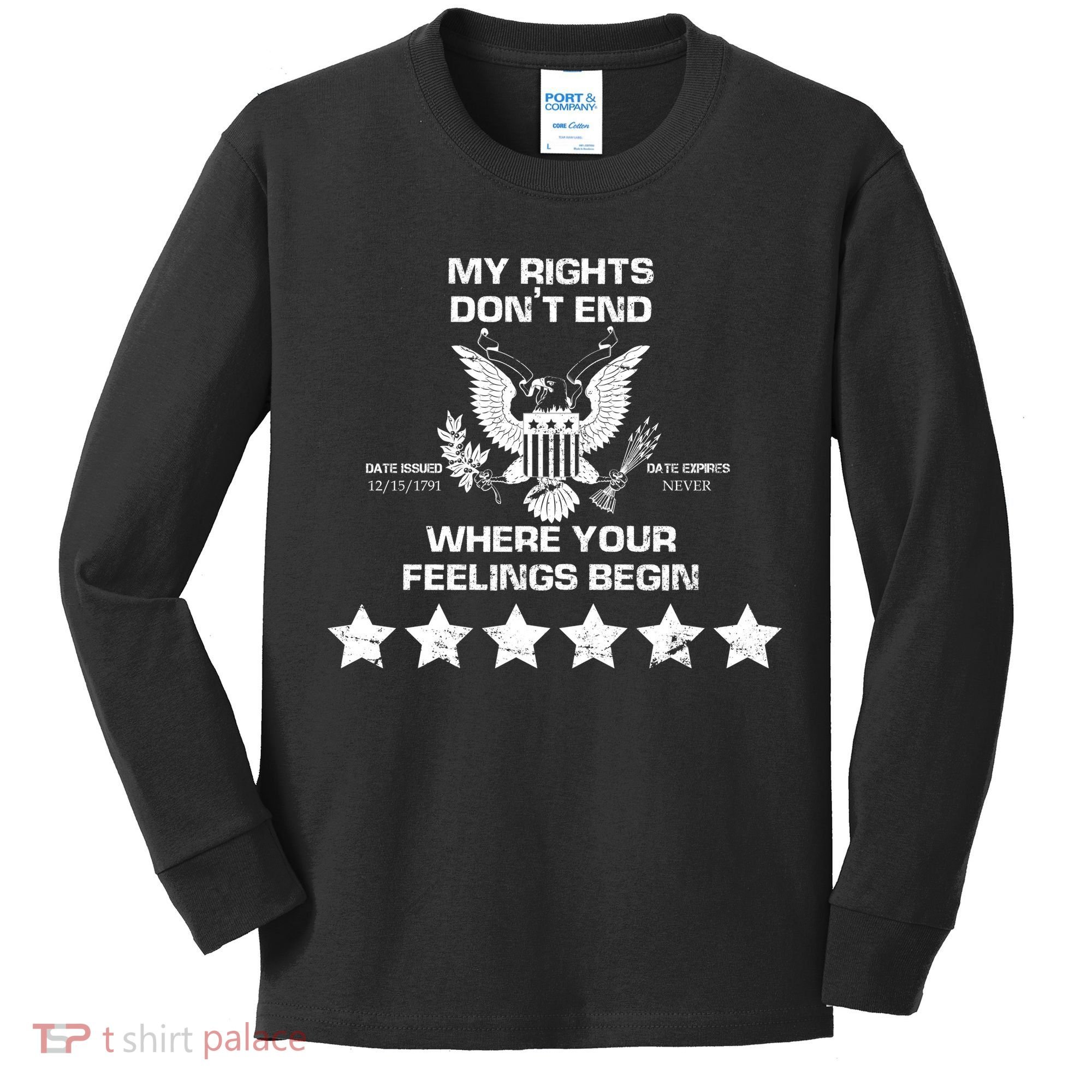 My Right Don't end Kids Long Sleeve Shirt