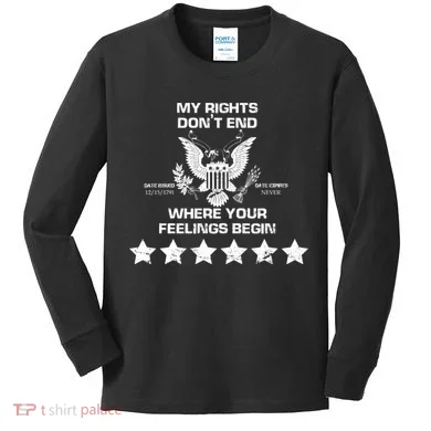 My Right Don't end Kids Long Sleeve Shirt