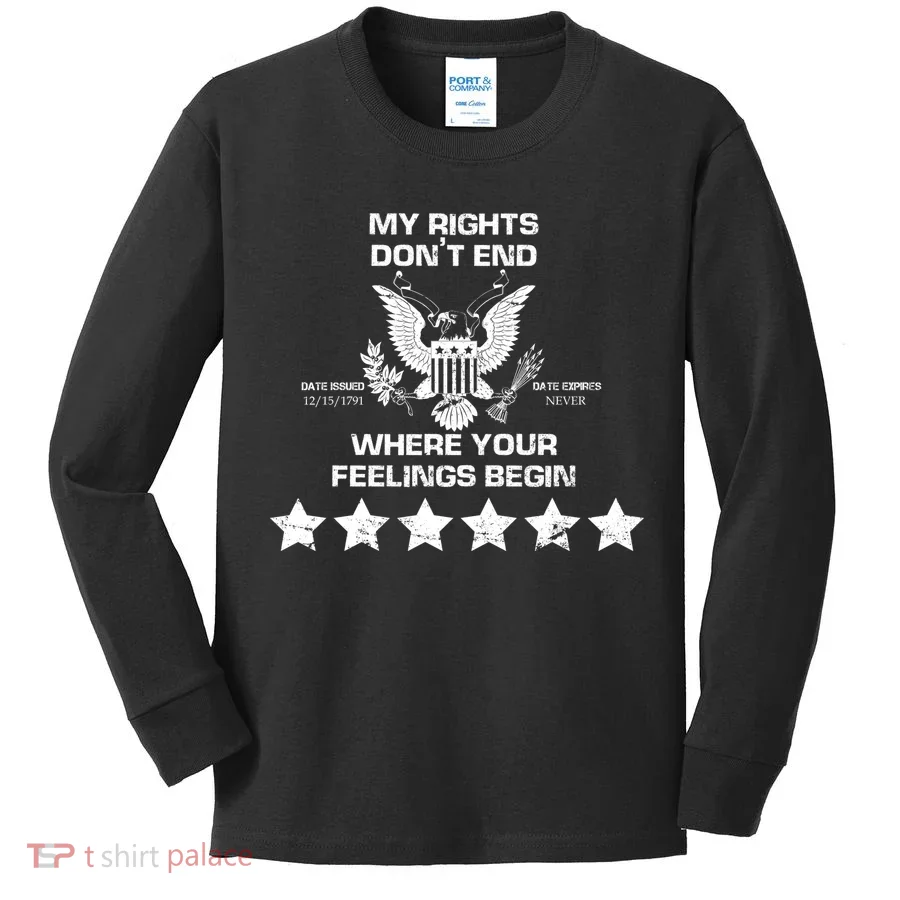 My Right Don't end Kids Long Sleeve Shirt