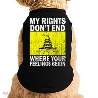 My Rights Don't End Where Your Feelings Begin Doggie Tank thumb 0