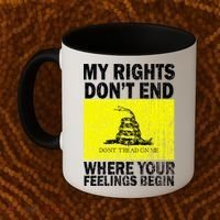 My Rights Don't End Where Your Feelings Begin Coffee Mug thumb 2