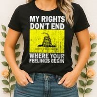 My Rights Don't End Where Your Feelings Begin Women's T-Shirt thumb 2