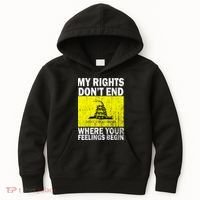 My Rights Don't End Where Your Feelings Begin Kids Hoodie thumb 0