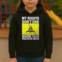 My Rights Don't End Where Your Feelings Begin Kids Hoodie thumb 3