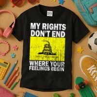 My Rights Don't End Where Your Feelings Begin Kids T-Shirt thumb 3
