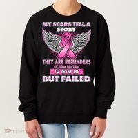 My Scars Tell A Story Breast Cancer Awareness Women's Sweatshirt thumb 0