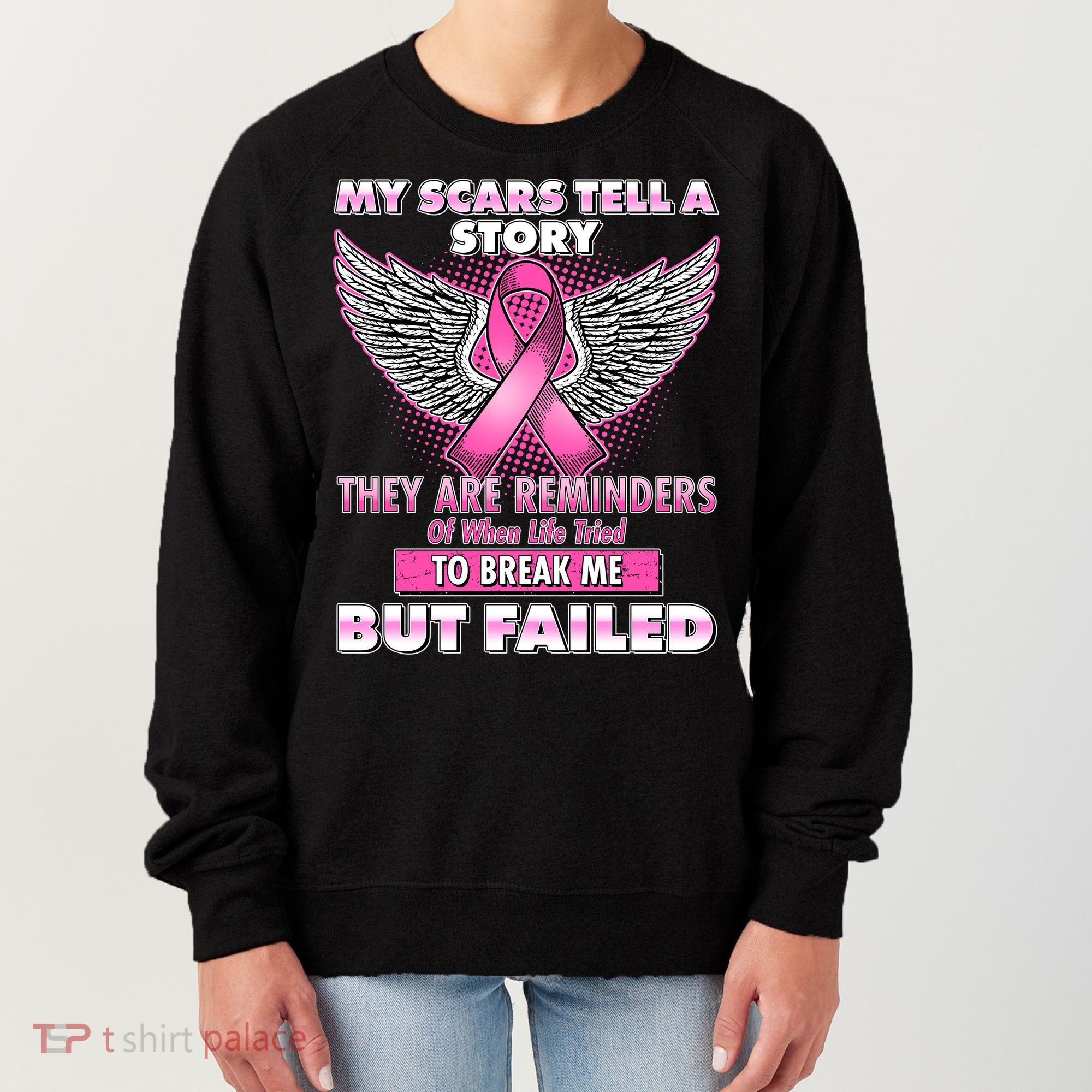 My Scars Tell A Story Breast Cancer Awareness Women's Sweatshirt