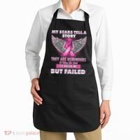 My Scars Tell A Story Breast Cancer Awareness Apron thumb 2