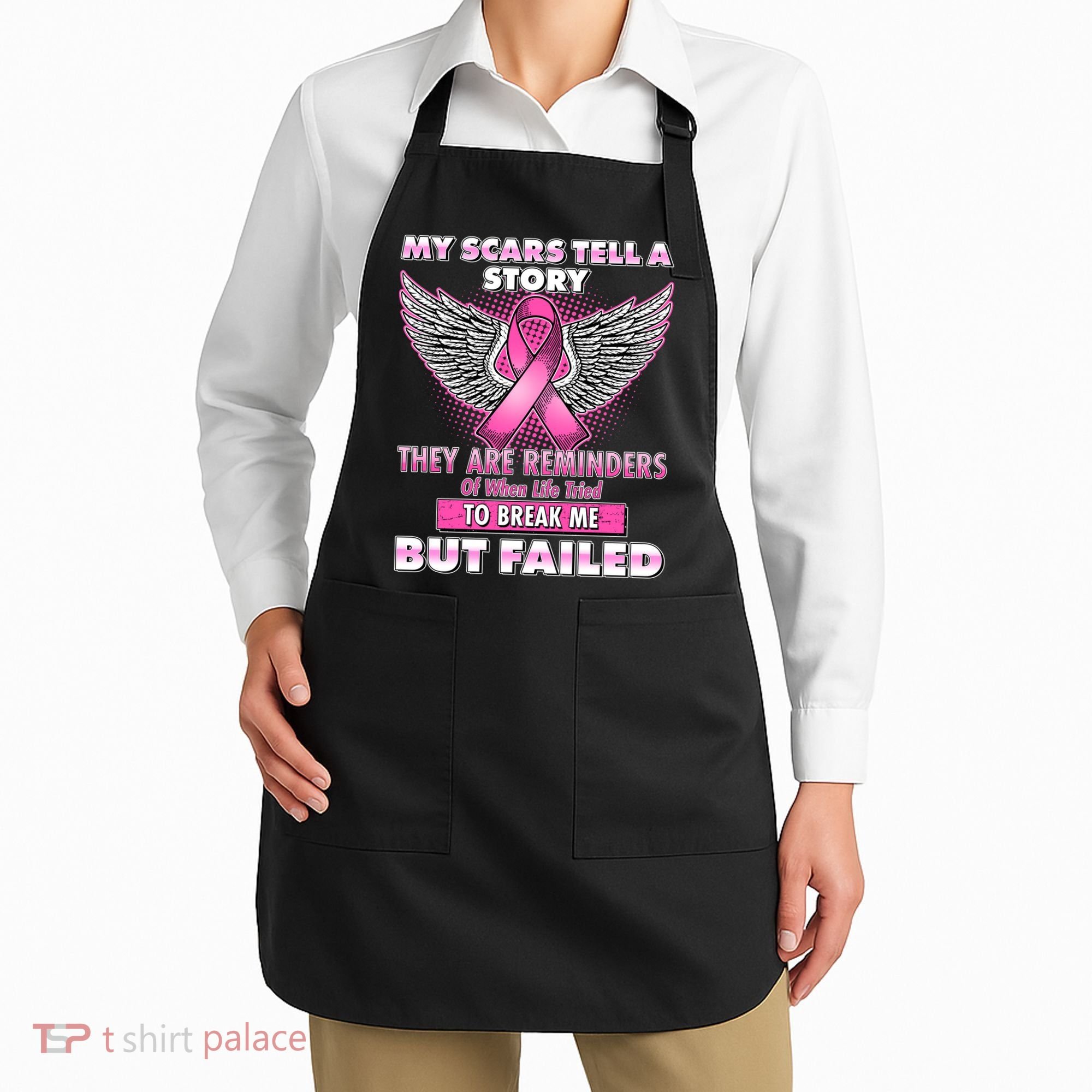 My Scars Tell A Story Breast Cancer Awareness Apron