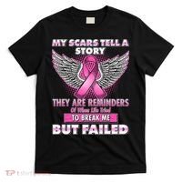 My Scars Tell A Story Breast Cancer Awareness T-Shirt thumb 0