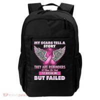 My Scars Tell A Story Breast Cancer Awareness Backpack thumb 0