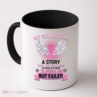 My Scars Tell A Story Breast Cancer Awareness Coffee Mug thumb 0