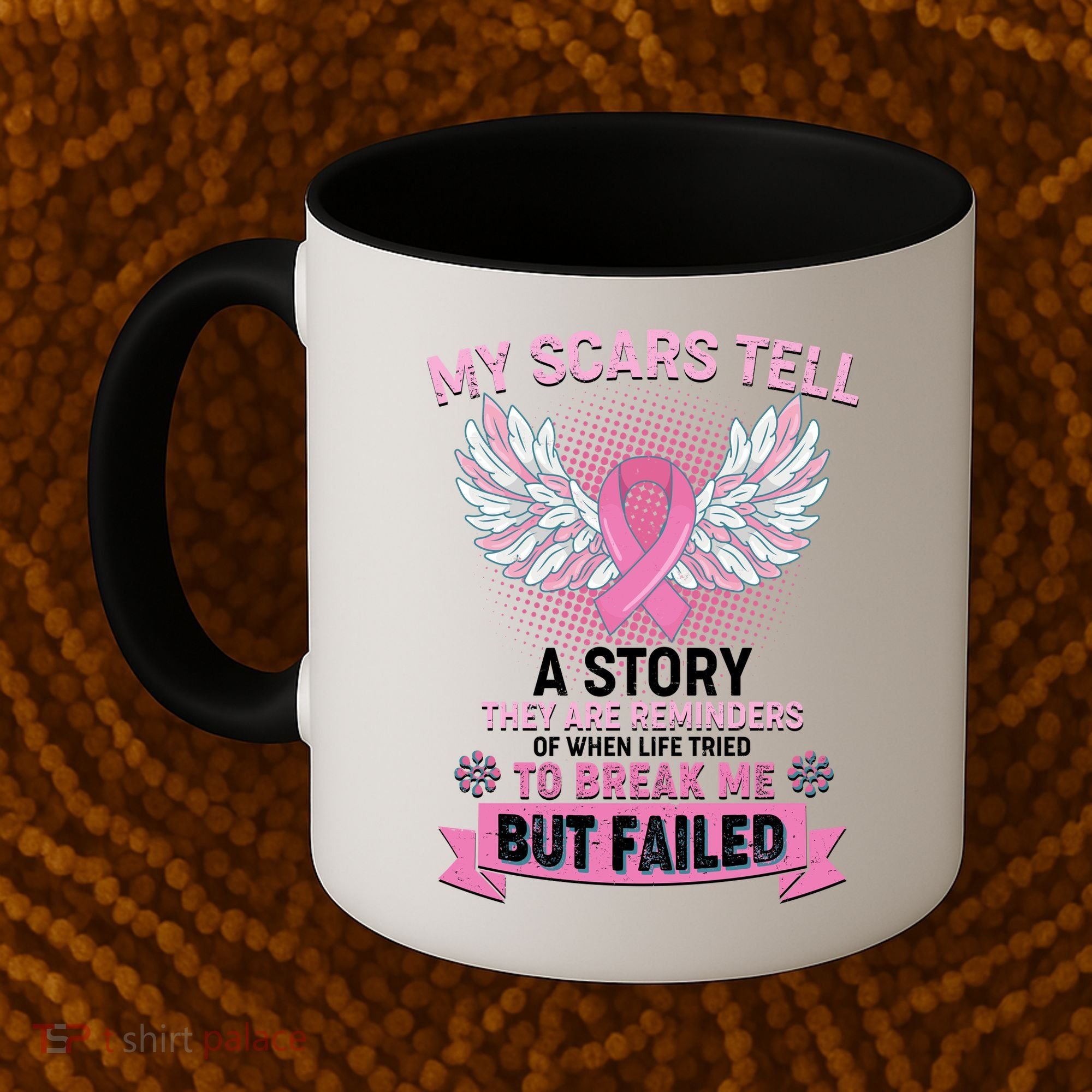 My Scars Tell A Story Breast Cancer Awareness Coffee Mug