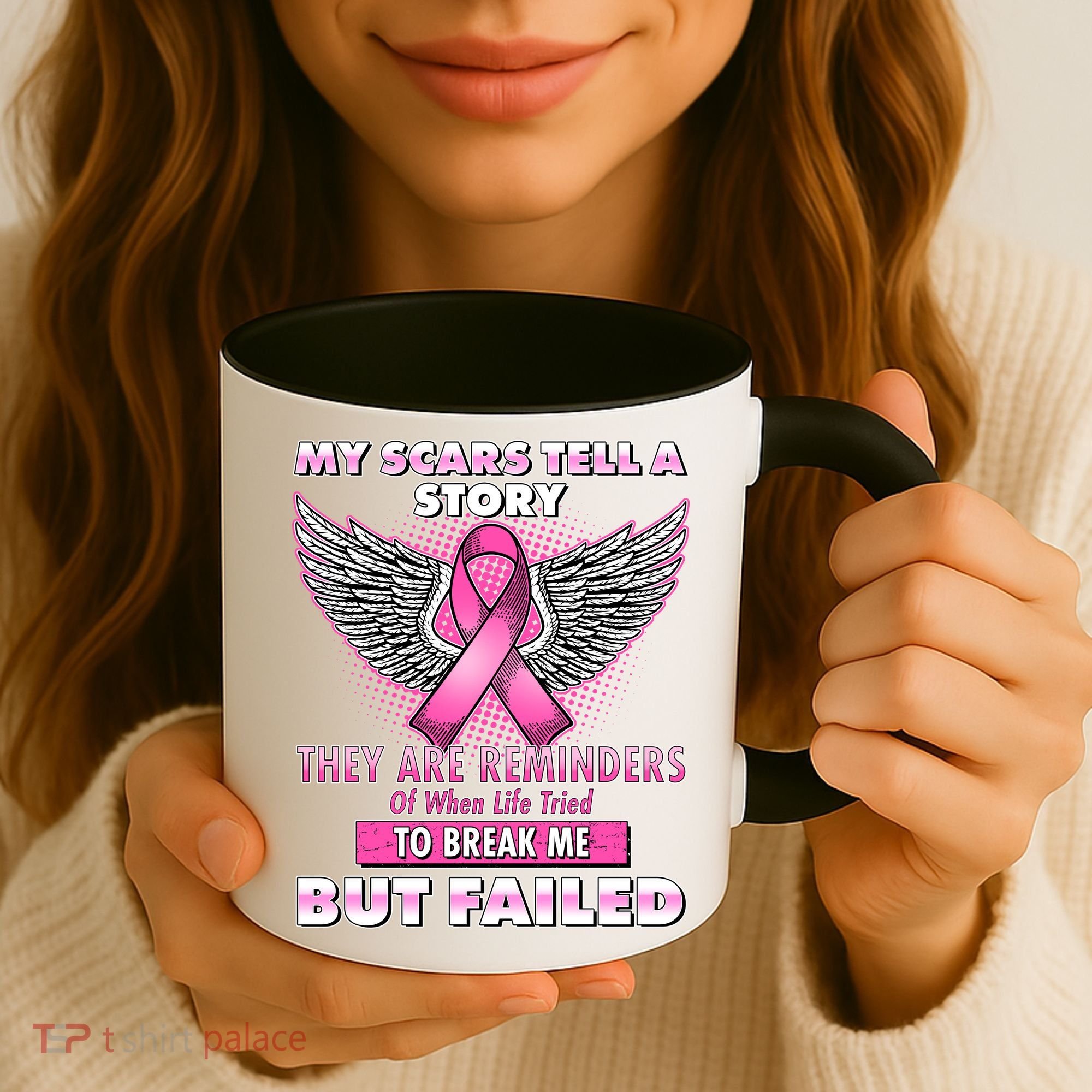 My Scars Tell A Story Breast Cancer Awareness Coffee Mug