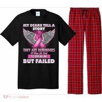 My Scars Tell A Story Breast Cancer Awareness Pajama Set thumb 0