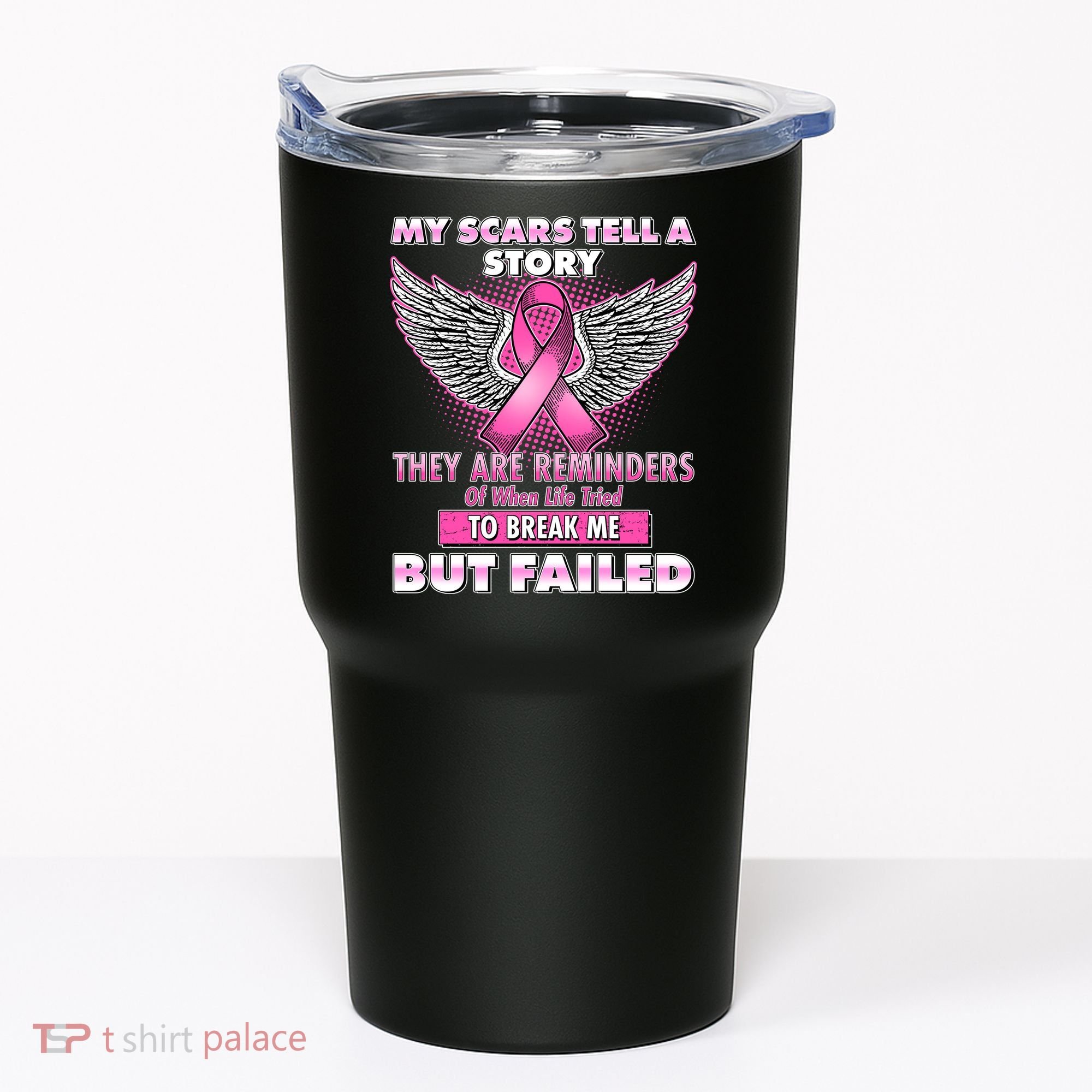 My Scars Tell A Story Breast Cancer Awareness Tumbler