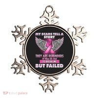 My Scars Tell A Story Breast Cancer Awareness Ornament thumb 0