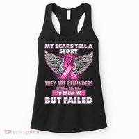 My Scars Tell A Story Breast Cancer Awareness Women's Tank Top thumb 0