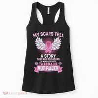 My Scars Tell A Story Breast Cancer Awareness Women's Tank Top thumb 0