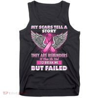 My Scars Tell A Story Breast Cancer Awareness Tank Top thumb 0