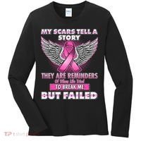 My Scars Tell A Story Breast Cancer Awareness Women's Long Sleeve Shirt thumb 0