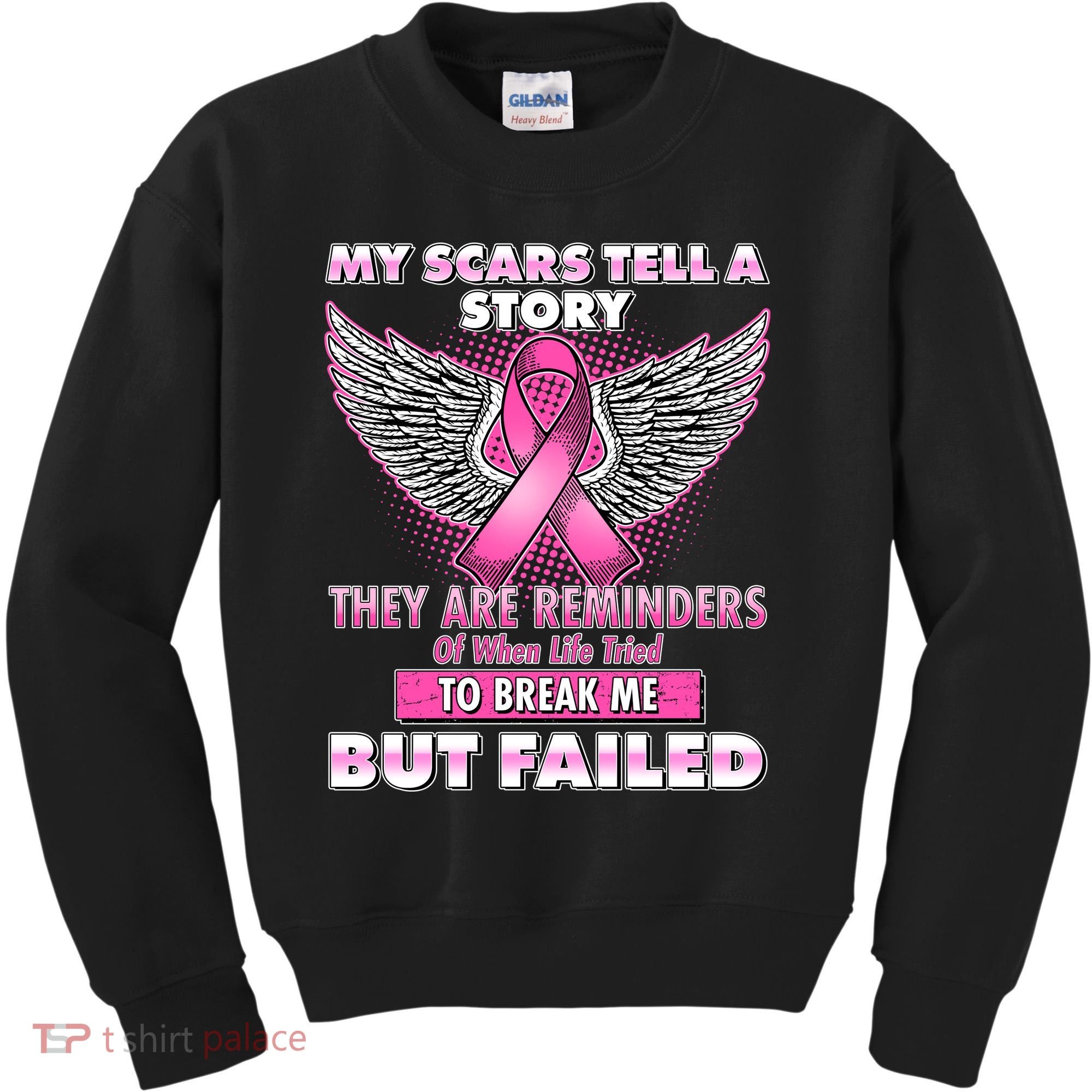 My Scars Tell A Story Breast Cancer Awareness Kids Sweatshirt