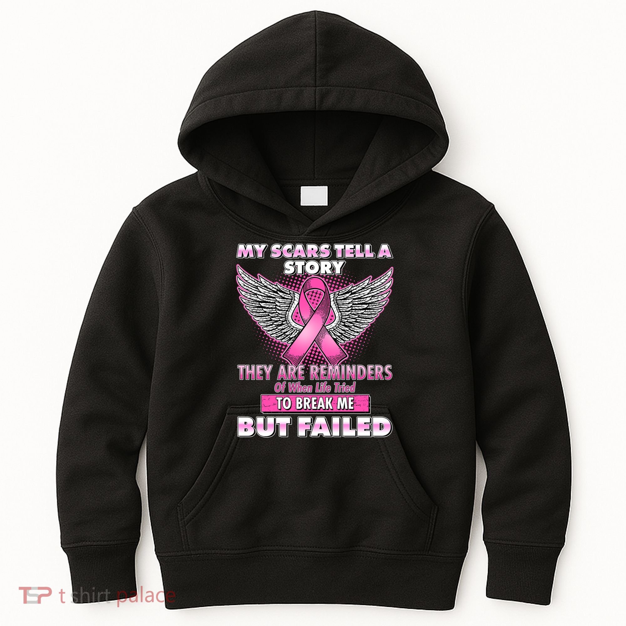 My Scars Tell A Story Breast Cancer Awareness Kids Hoodie