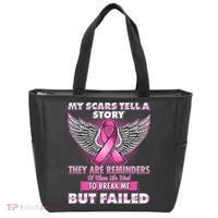 My Scars Tell A Story Breast Cancer Awareness Tote Bag thumb 0