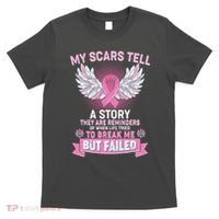 My Scars Tell A Story Breast Cancer Awareness T-Shirt thumb 0