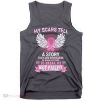 My Scars Tell A Story Breast Cancer Awareness Tank Top thumb 0