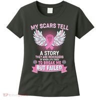 My Scars Tell A Story Breast Cancer Awareness Women's T-Shirt thumb 0
