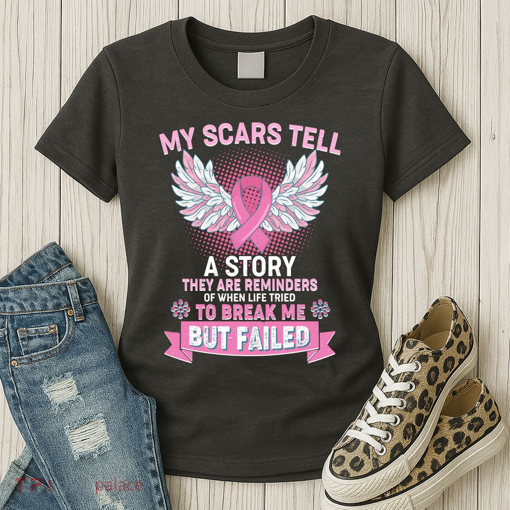 My Scars Tell A Story Breast Cancer Awareness Women's T-Shirt