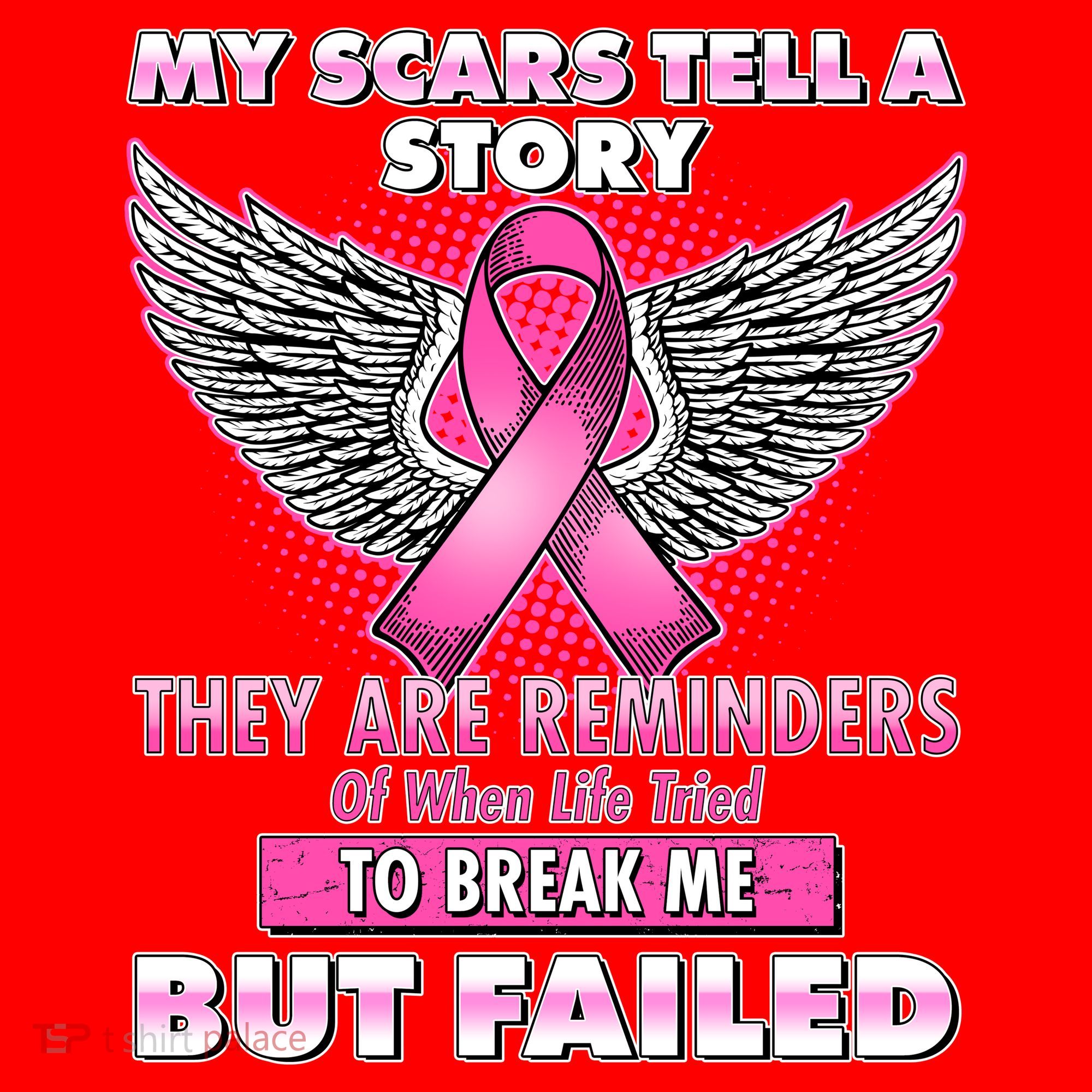 My Scars Tell A Story Breast Cancer Awareness Santa Hat
